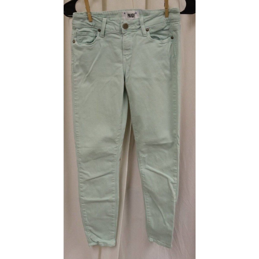 Paige Jeans Size 26 Light Teal Skinny Jeans